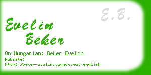 evelin beker business card